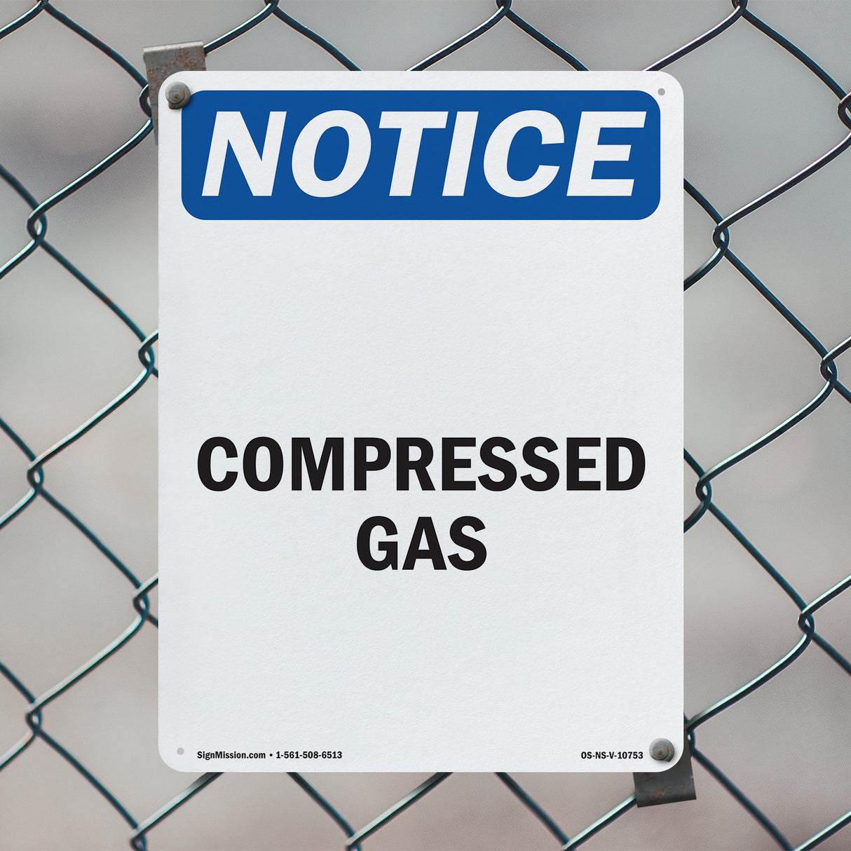Compressed Gas Sign