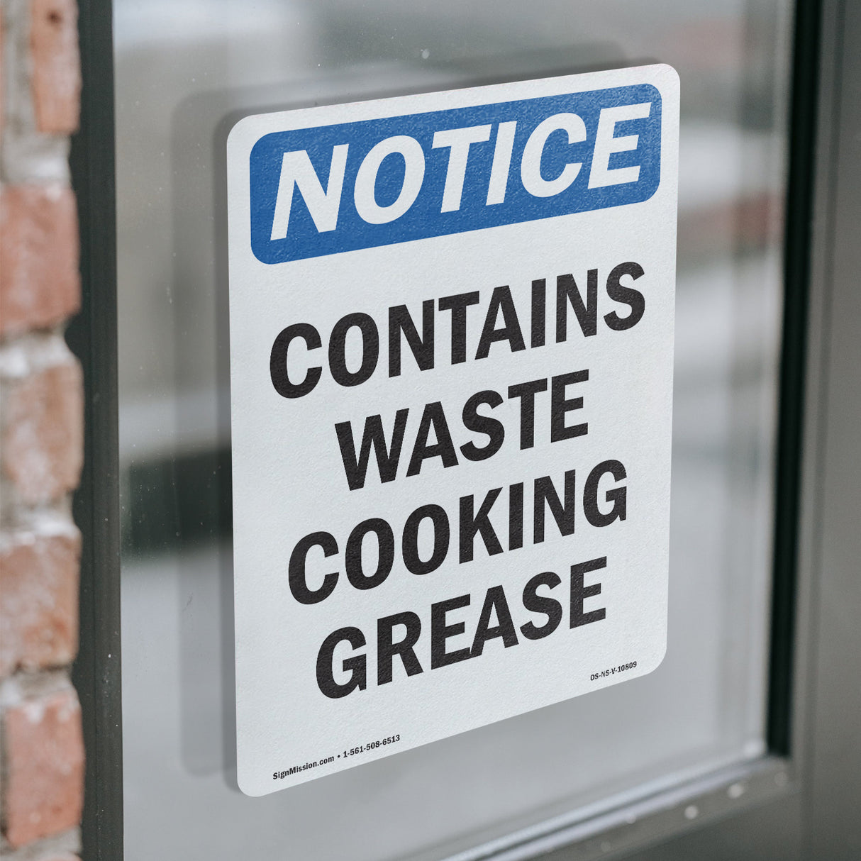 Contains Waste Cooking Grease