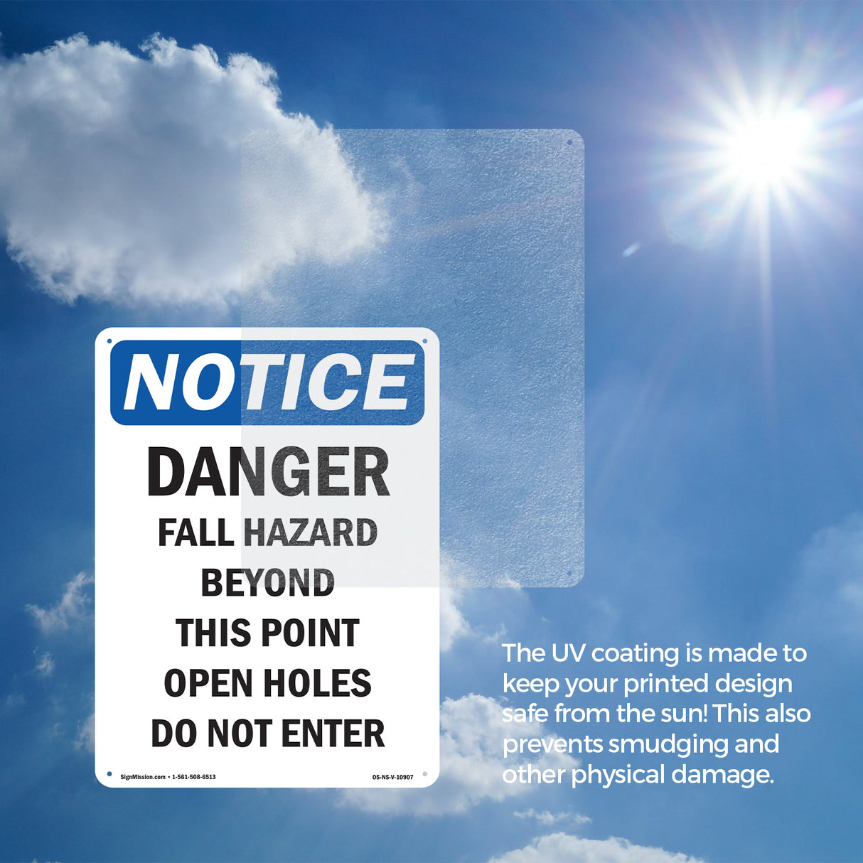 Danger Fall Hazard Beyond This Point Open