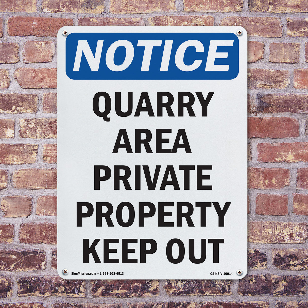 Danger Quarry Area Private Property Keep Out