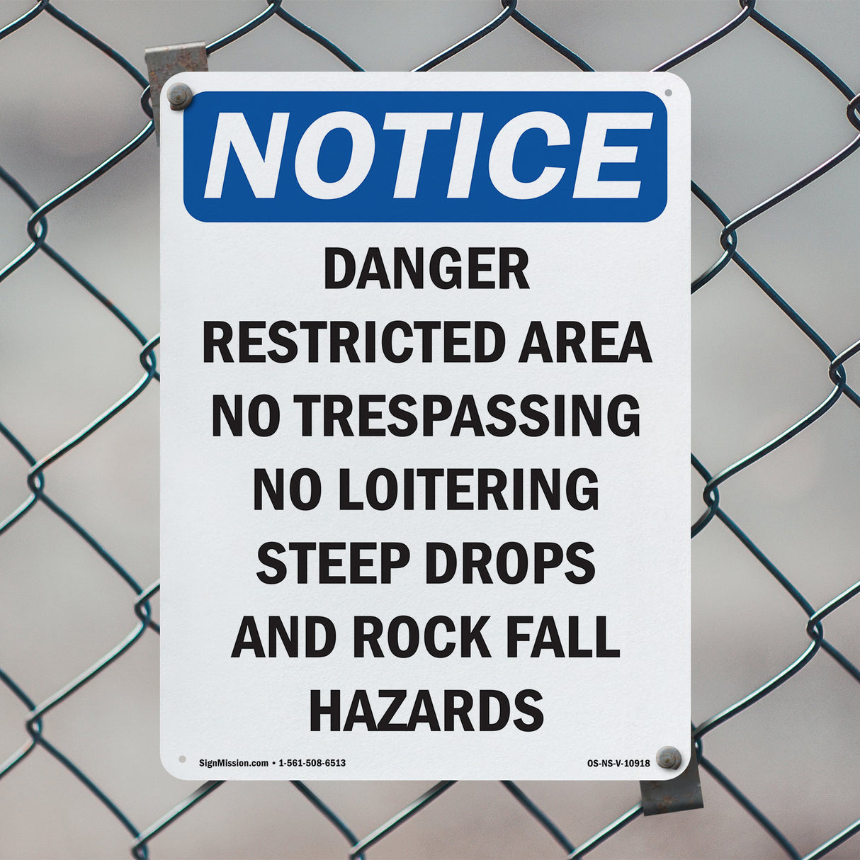 Danger Restricted Area No Trespassing No