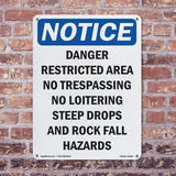 Danger Restricted Area No Trespassing No