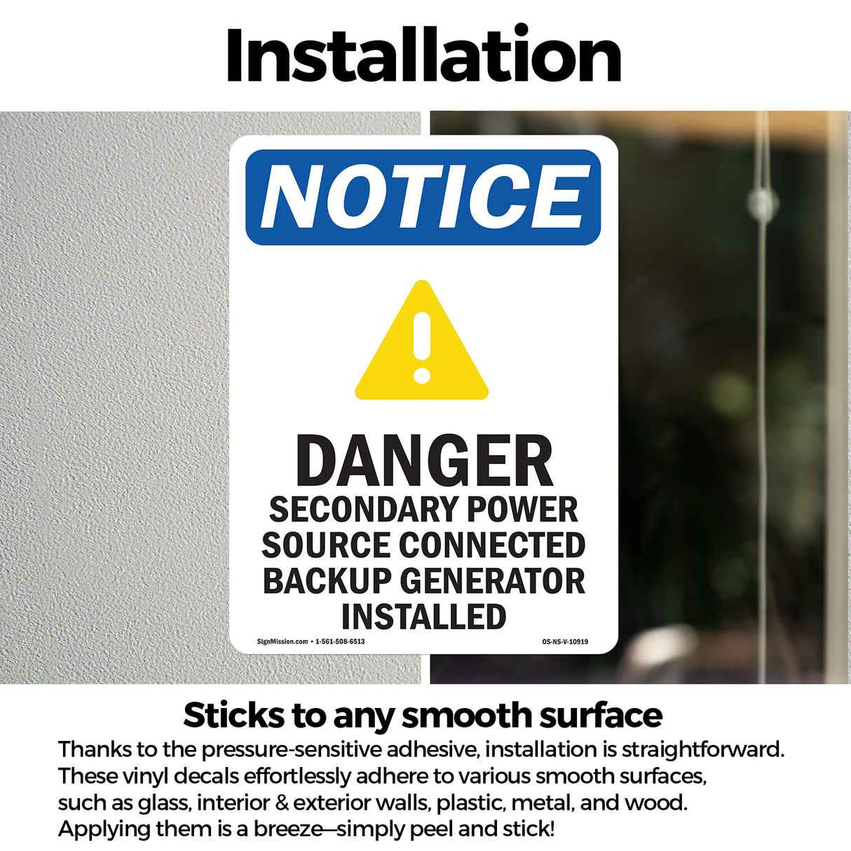 Danger Secondary Power