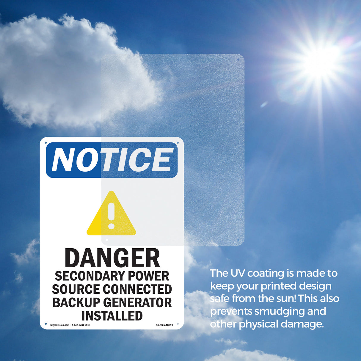 Danger Secondary Power