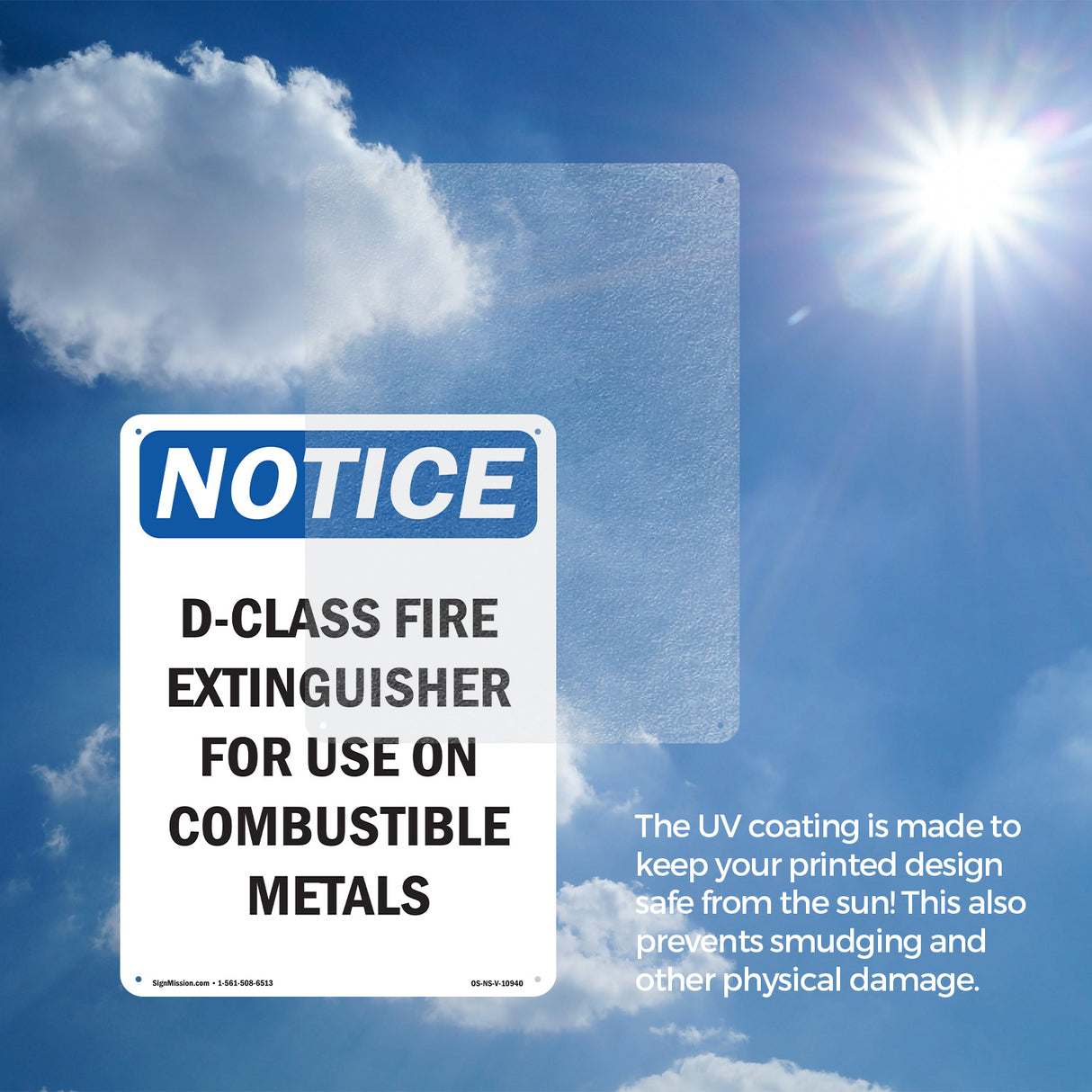 D-Class Fire Extinguisher For Sign