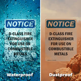 D-Class Fire Extinguisher For Sign