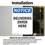 Deliveries Enter Here