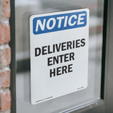 Deliveries Enter Here