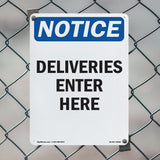 Deliveries Enter Here