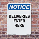 Deliveries Enter Here