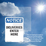 Deliveries Enter Here