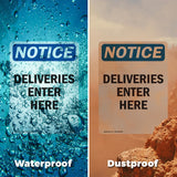 Deliveries Enter Here