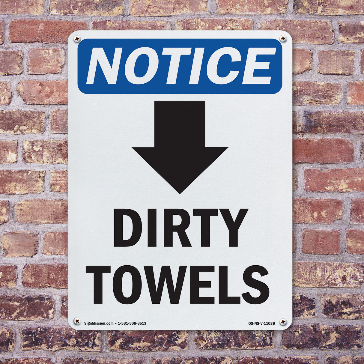 Dirty Towels [Down Arrow]
