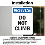 Do Not Climb Sign
