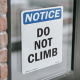 Do Not Climb Sign