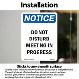 Do Not Disturb Meeting In Progress
