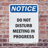 Do Not Disturb Meeting In Progress