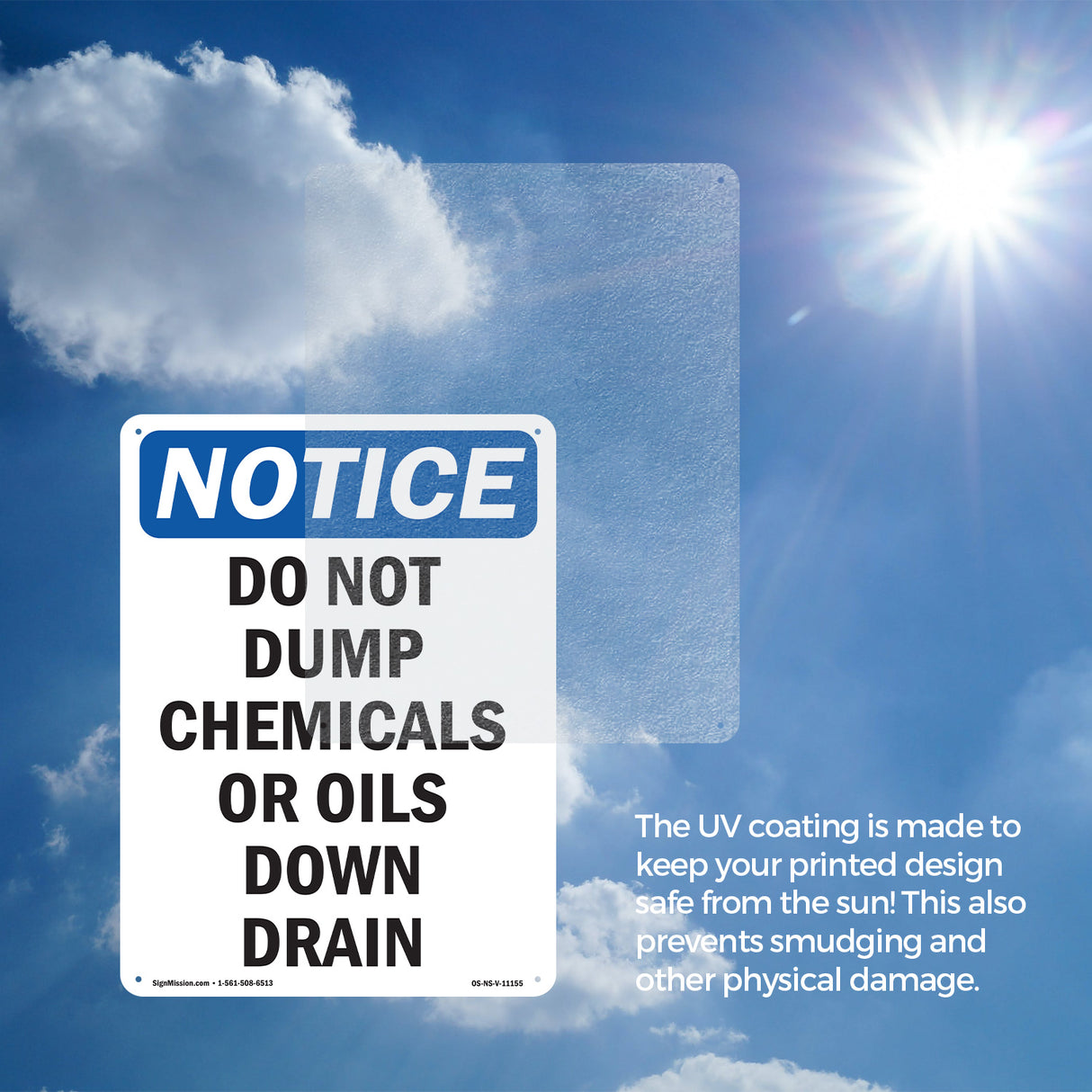 Do Not Dump Chemicals Or Oils Down Drain