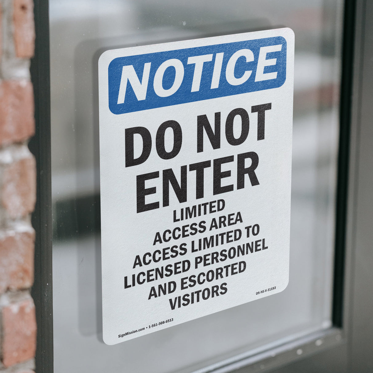 Do Not Enter Limited Access Area Sign