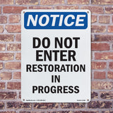 Do Not Enter Restoration In Progress