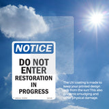 Do Not Enter Restoration In Progress