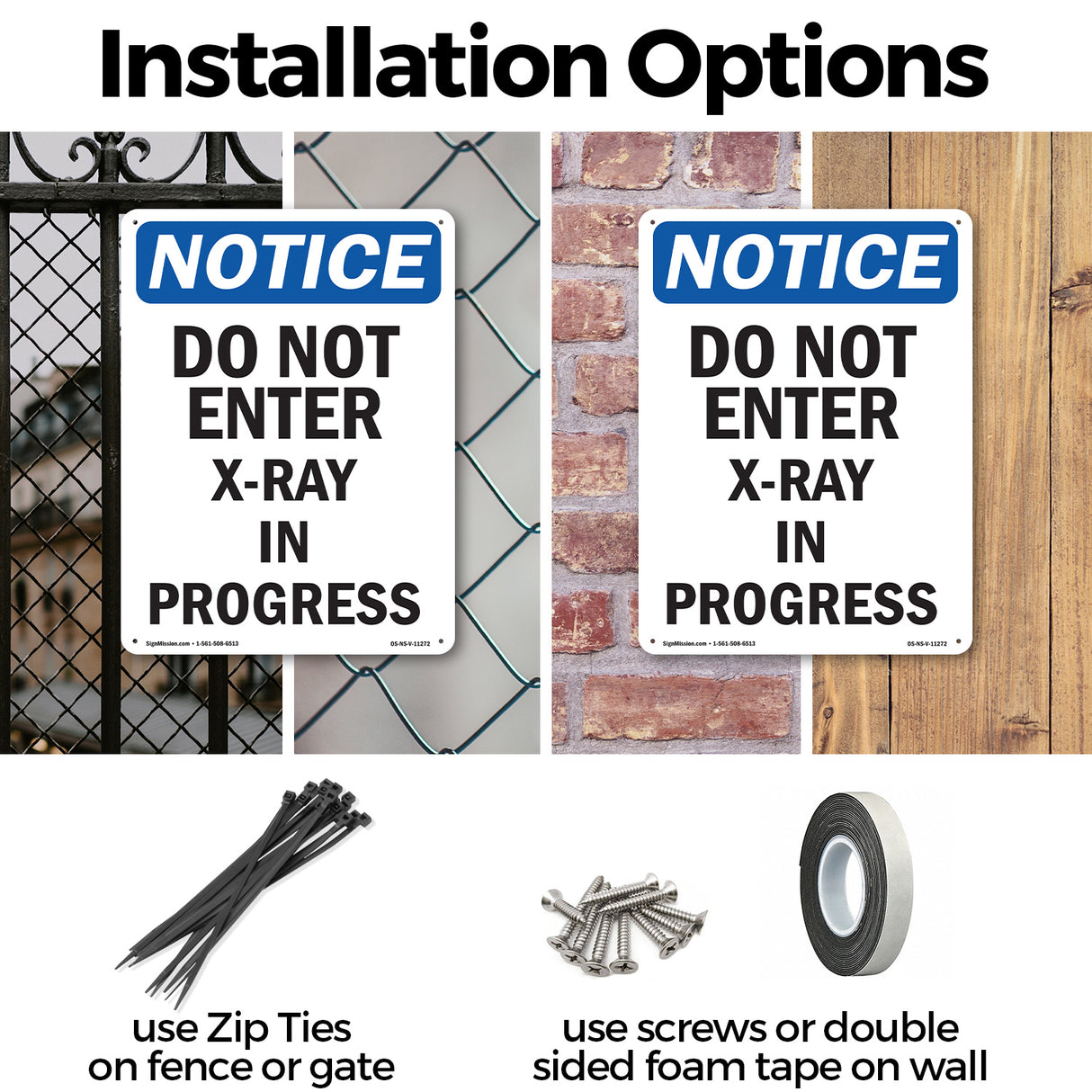 Do Not Enter X-Ray In Progress Sign