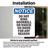 Do Not Ring Doorbell Or Knock On Door For