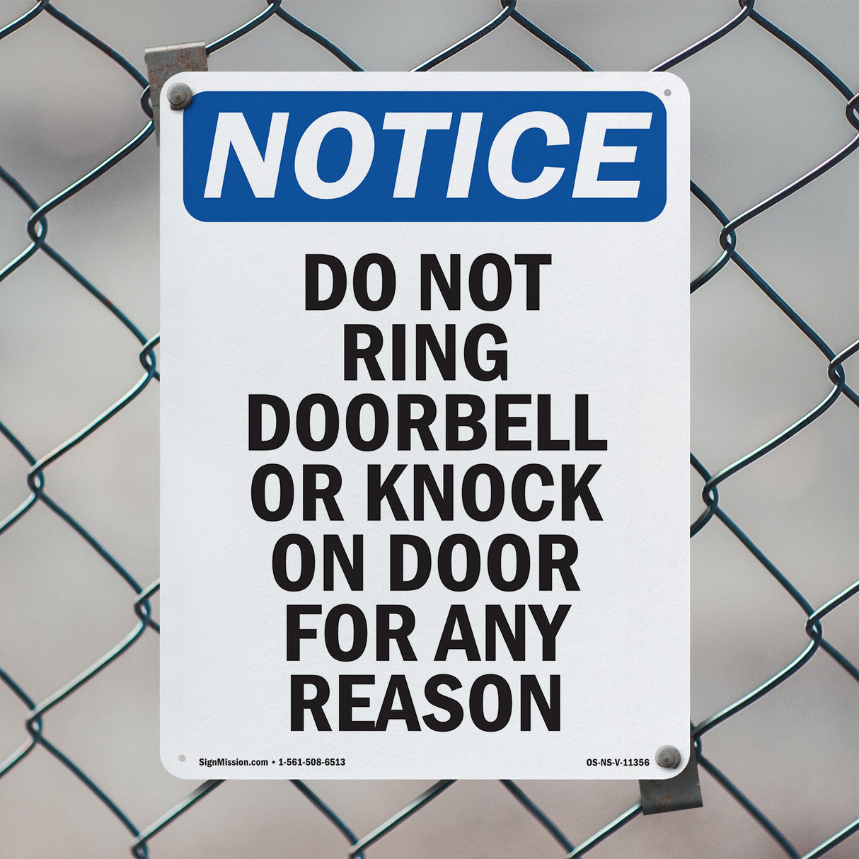 Do Not Ring Doorbell Or Knock On Door For