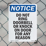 Do Not Ring Doorbell Or Knock On Door For