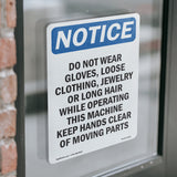 Do Not Wear Gloves, Loose Clothing, Jewelry