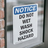 Do Not Wet Wash Shock Hazard