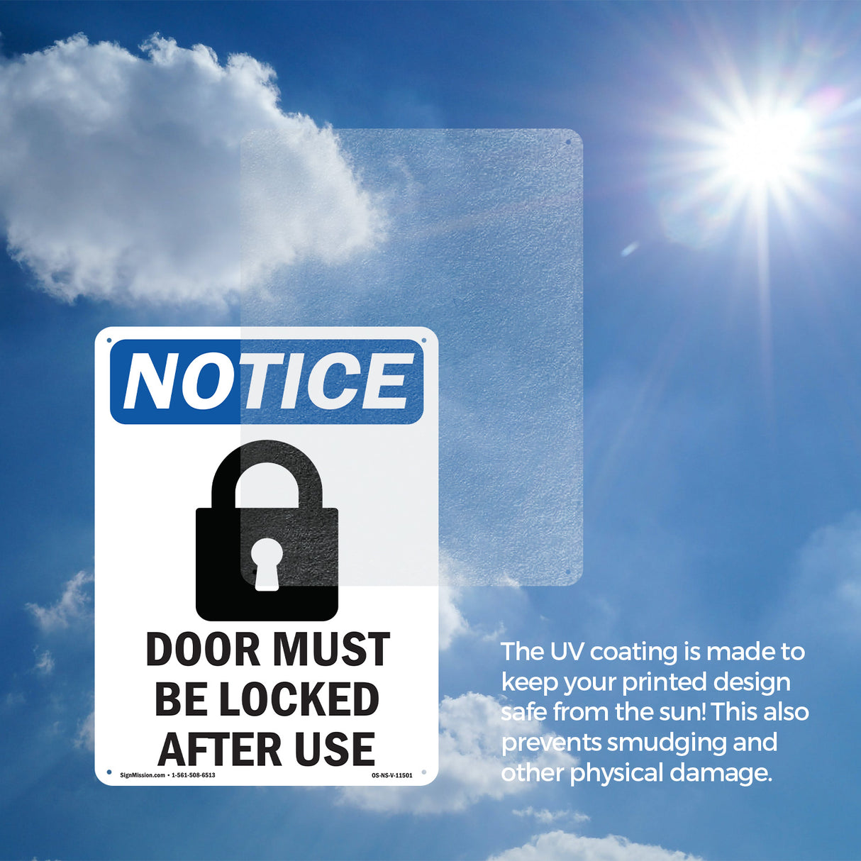 Door Must Be Locked After Use