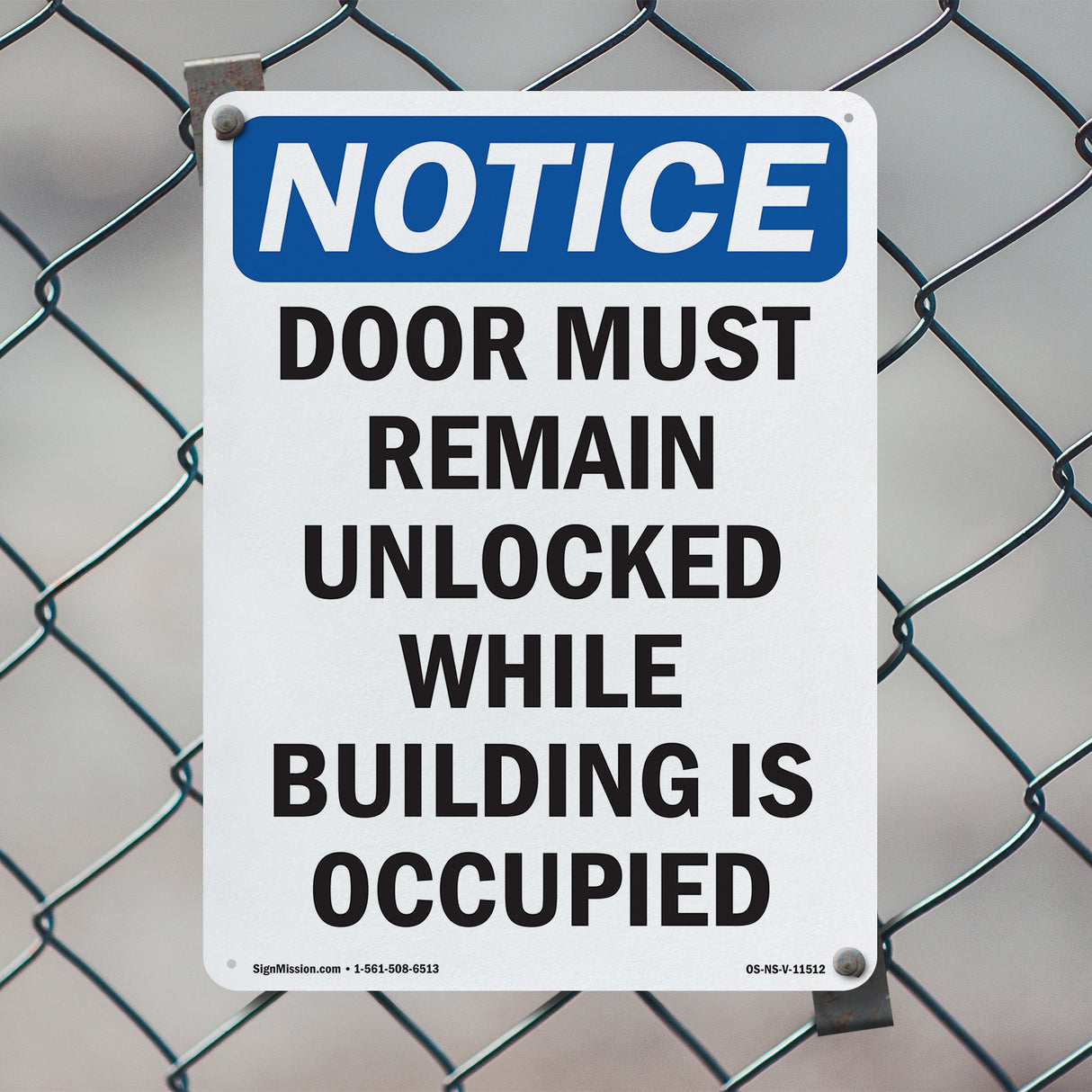 Door Must Remain Unlocked While Building