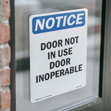 Door Not In Use Door Inoperable