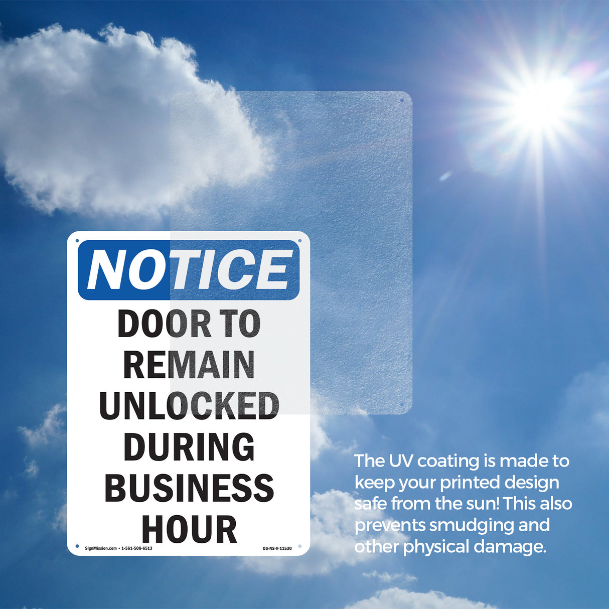 Door To Remain Unlocked During Business Hours