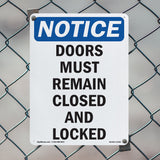 Doors Must Remain Closed And Locked