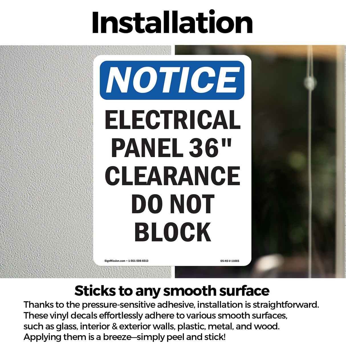 Electrical Panel 36 Clearance Do Not Block