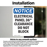 Electrical Panel 36 Clearance Do Not Block