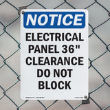 Electrical Panel 36 Clearance Do Not Block