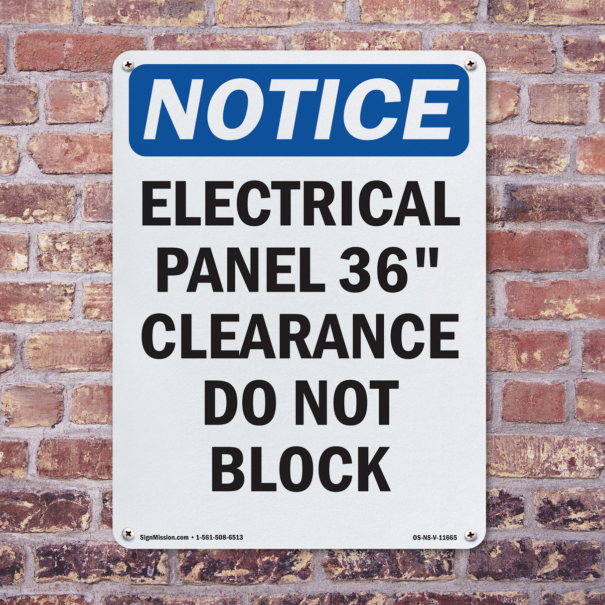 Electrical Panel 36 Clearance Do Not Block