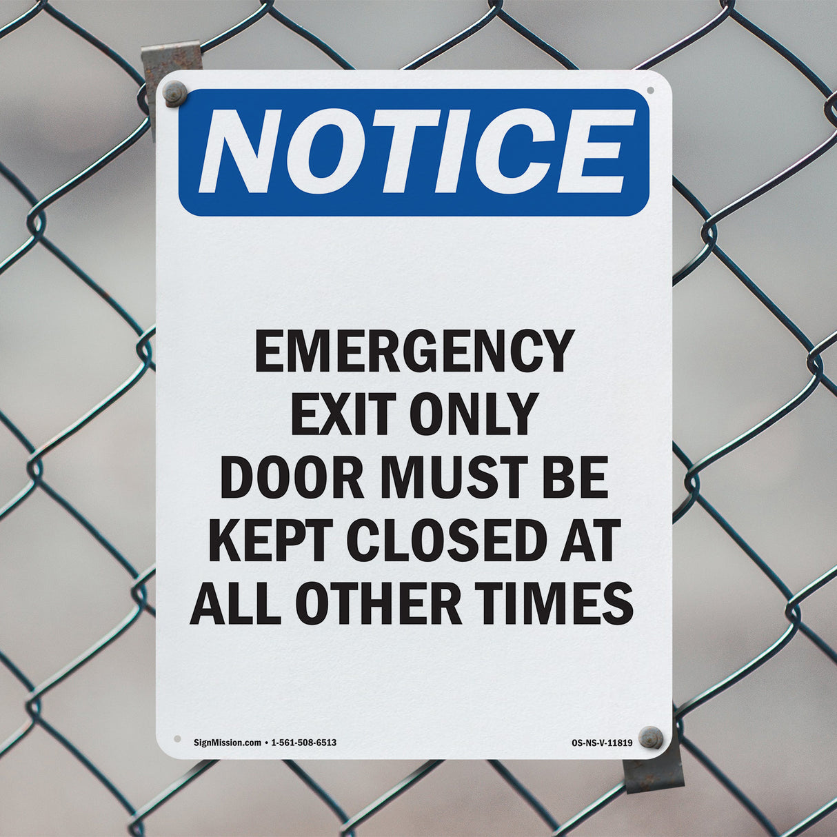 Emergency Exit Only Door Must Be Kept Closed