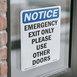 Emergency Exit Only Please Use Other Doors