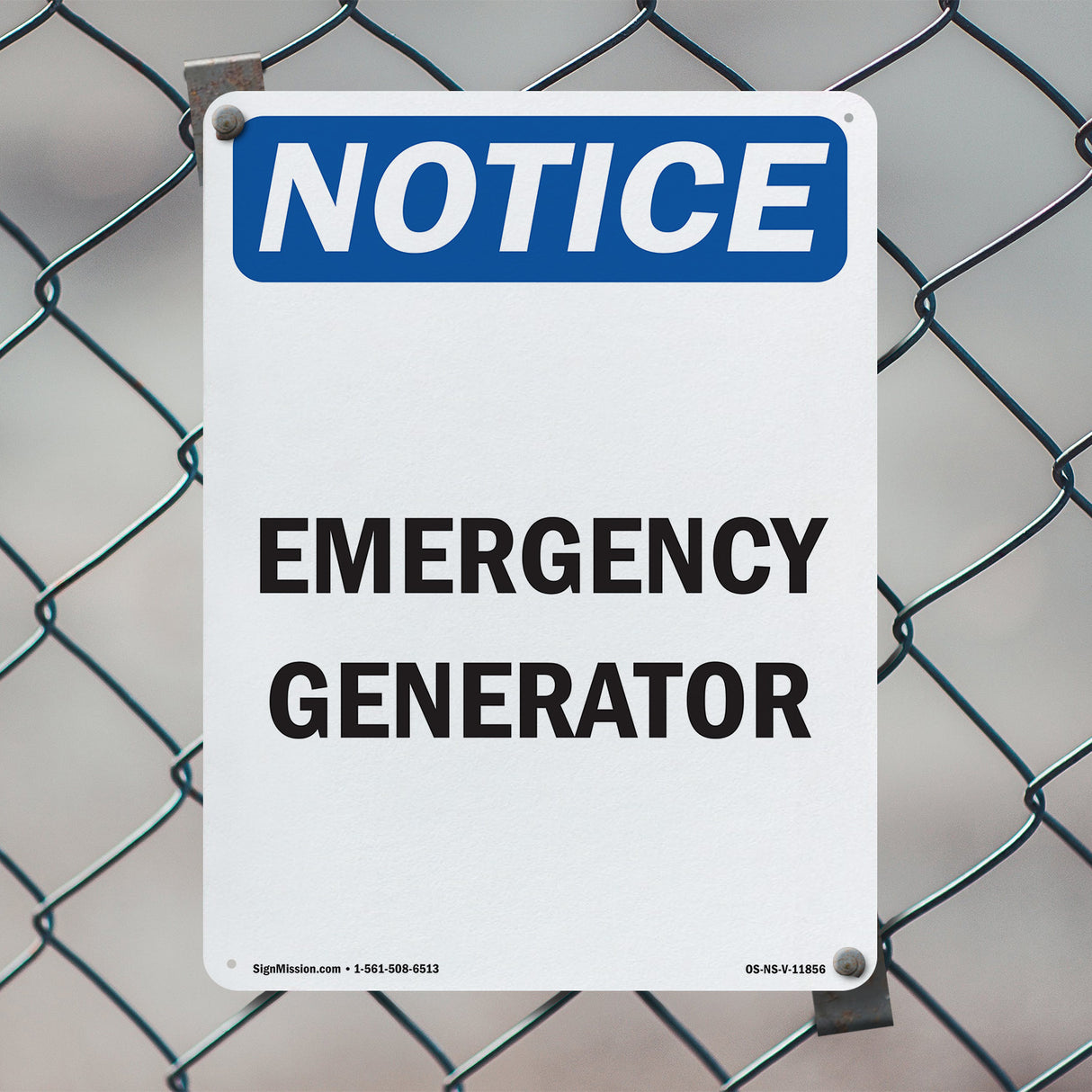Emergency Generator Sign
