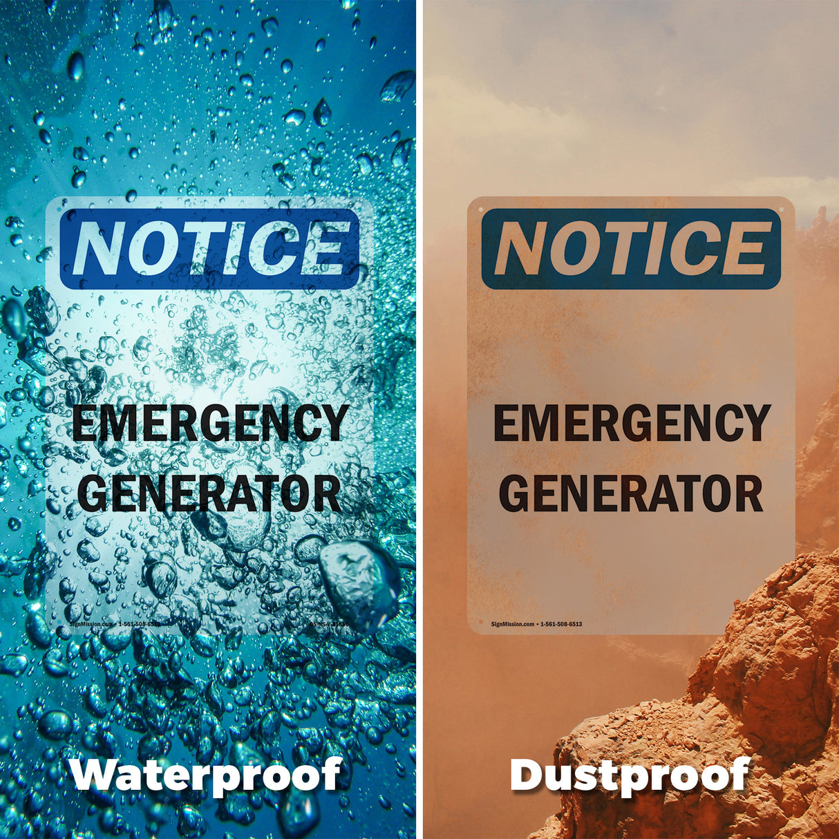 Emergency Generator Sign