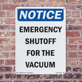 Emergency Shutoff For The Vacuum