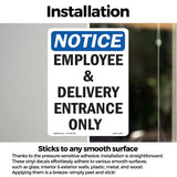 Employee And Delivery Entrance Only