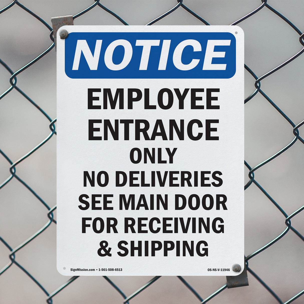 Employee Entrance Only No Deliveries See