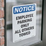 Employee Parking Only All Others Towed
