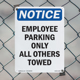 Employee Parking Only All Others Towed