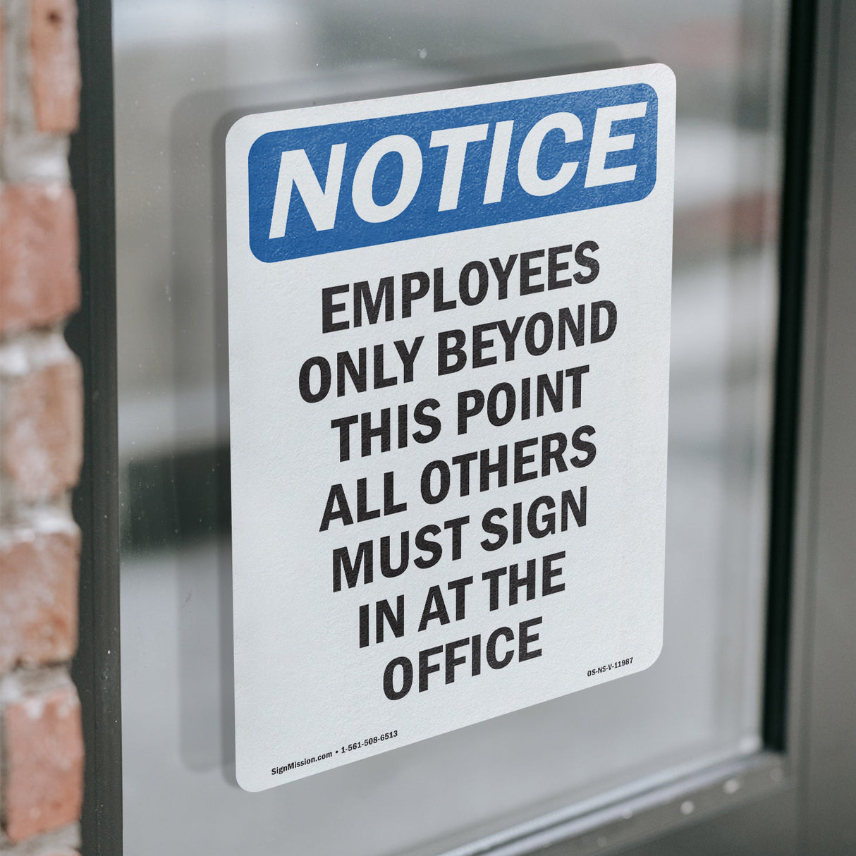 Employees Only Beyond This Point All Others Sign